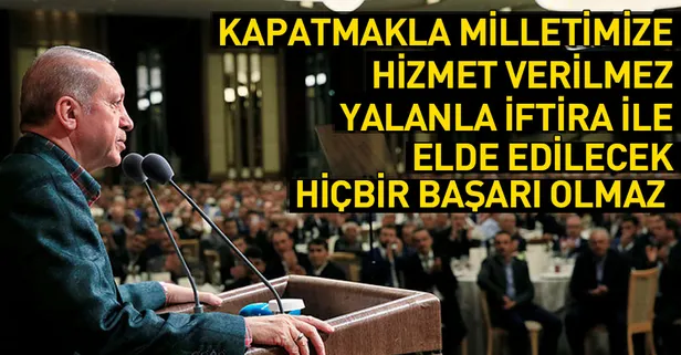 Cumhurbaşkanı Erdoğan Külliye'de konuştu