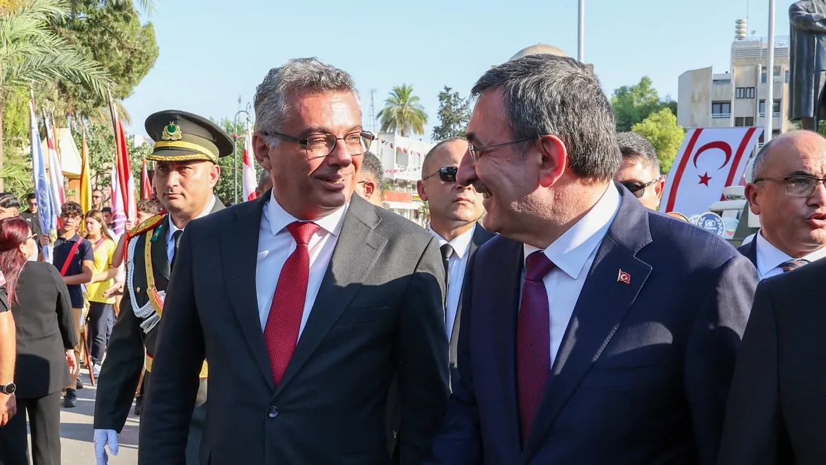 Cumhurbaşkanı Yardımcısı Cevdet Yılmaz KKTC'den Doğu Akdeniz mesajı verdi! "Kıbrıs asla bir Rum adası olmayacak"