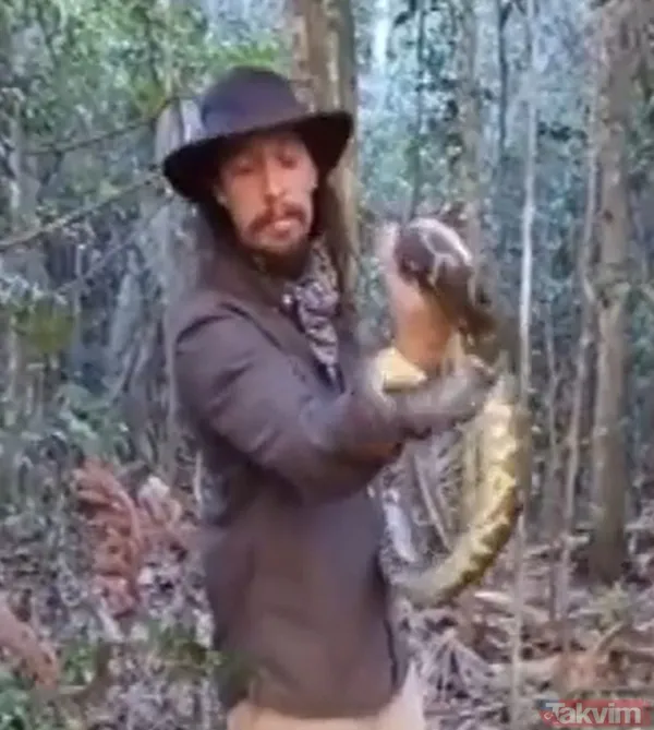 Sadece yardım etmek istemişti! Eline aldığı dev piton talihsiz adamın atardamarını parçaladı: İşte o anlar - 7