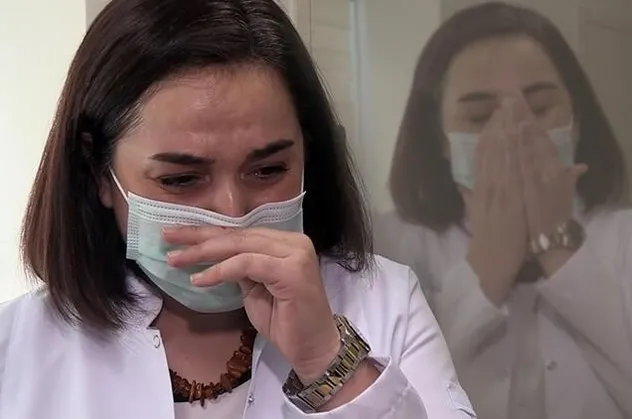 Koronavirüsü yenen doktor Serap Satış yaşadıklarını ağlayarak anlattı: Enkaz altından çıkmış gibiydim