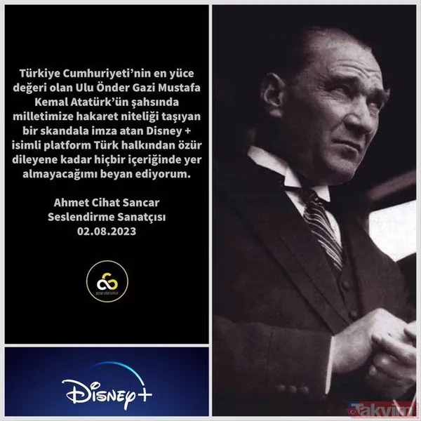 Sözde Atatürkçü özde ikiyüzlüler! Her fırsatta Atatürk üzerinden prim kasan ünlü isimler Disney Plus'a karşı suspus - 34
