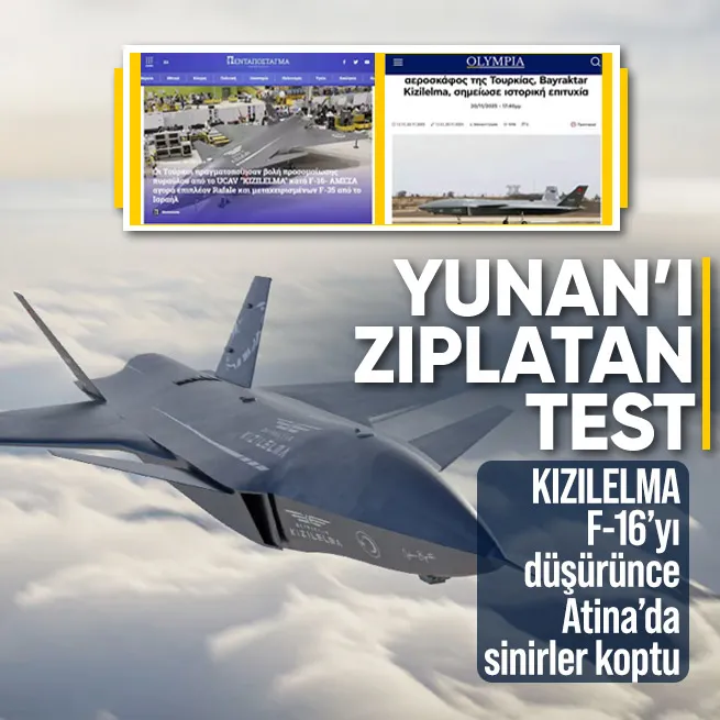 KIZILELMA F-16yı düşürünce Atinada sinirler koptu: Derhal harekete geçmeliyiz