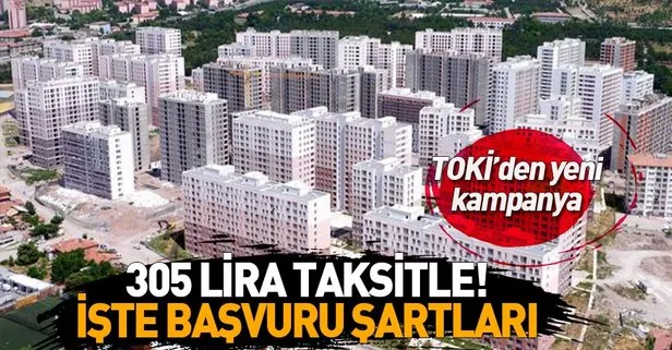 TOKİ'den yeni kampanya! 5 bin TL peşinat ve...