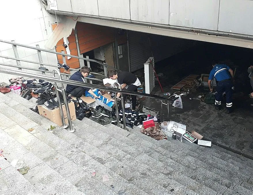 Eminönü’nde selin ardından son durum