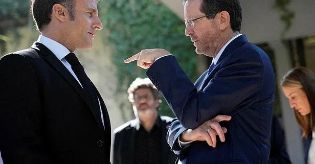 İsrail Fransa’yı parmağında oynatıyor! Soykırımcıya destek vermeye giden Macron’dan ikinci Rishi Sunak skandalı