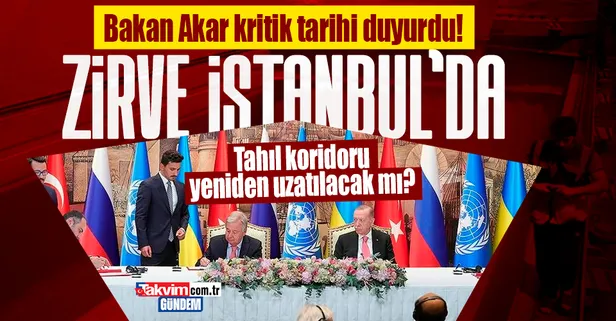 Milli Savunma Bakanı Hulusi Akar'dan tahıl koridoru açıklaması: Türkiye, Rusya ve Ukrayna savunma bakan yardımcıları İstanbul'da bir araya gelecek