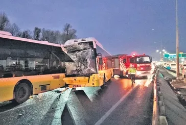 CHP’li İBB’de İETT rezaleti: Başakşehir'deki kazada 3 otobüs birbirine girdi