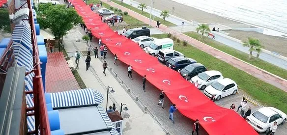 Atatürk'ün 19 Mayıs 1919'da Samsun'a çıkışının 99. yılı dolayısıyla kentte düzenlenen