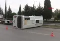 İzmir'de minibüs devrildi: 5 yaralı