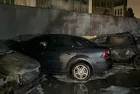 Sarıyer'de şüpheli yangın: 5 araç alevlere teslim oldu