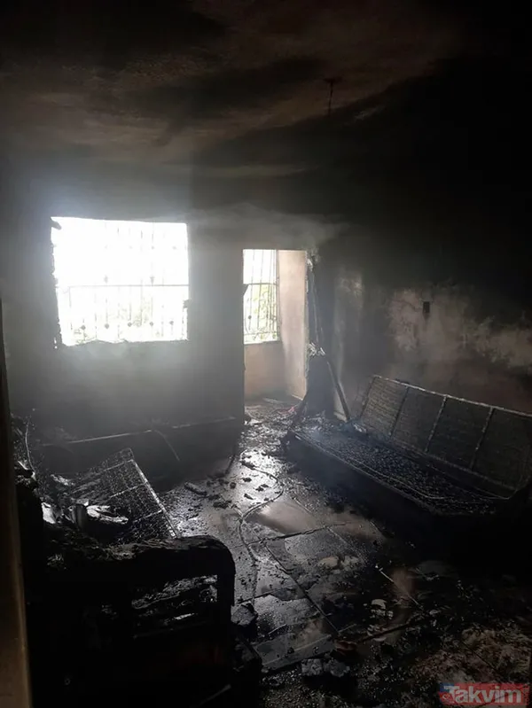 Adana'da kapıyı eski eşinin üzerine kilitleyen şahıs evi ateşe verdi - 5