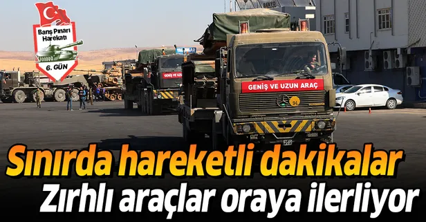Son dakika: Suriye sınırına zırhlı araç sevkiyatı