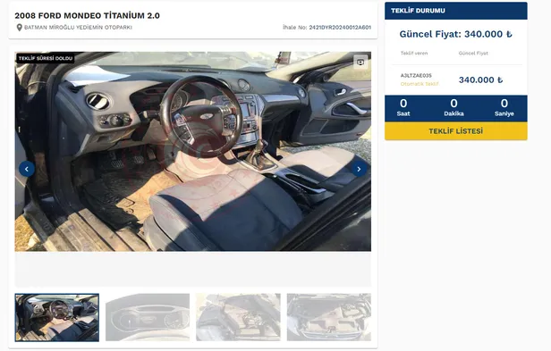 Devlet 319.500 TL'ye, 340.000 TL'ye 2.el araba satışına başladı: FORD, LAND ROVER, PEUGEOT, MERCEDES - BENZ vitrinde-7