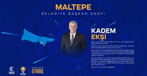 Kadem Ekşi kimdir, kaç yaşında, nereli? AK Parti İstanbul Maltepe Belediyesi Başkan adayı! MHP, CHP ve İYİ Parti adayları kim oldu?