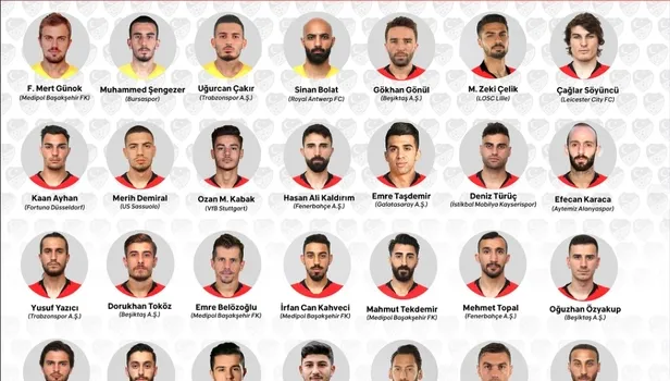 A Milli Takım'ın aday kadrosu açıklandı