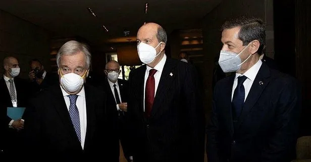 5+1 gayriresmi Kıbrıs konferansı Cenevre’de başladı! Guterres ve Ersin Tatar bir araya geldi...