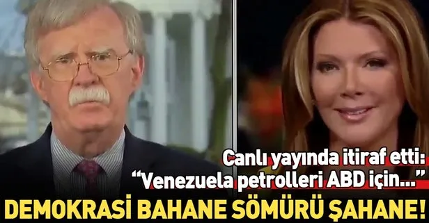 John Bolton’dan canlı yayında Venezuela itirafı