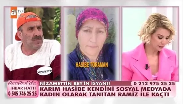 Esra Erol'da sosyal medyada kendini kadın olarak tanıtan Ramiz yuvasını yıktı! Kaçış hikayesi filmleri aratmadı