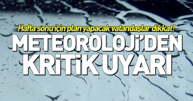 Meteoroloji’den kuvvetli yağış uyarısı! İstanbul’da bugün hava nasıl olacak? 15 Aralık 2018 hava durumu