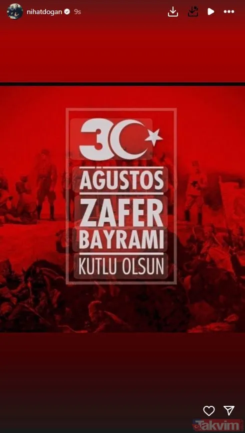 Ünlü isimlerden 30 Ağustos Zafer Bayramı paylaşımları! Demet Akalın, Müge Anlı, İbrahim Tatlıses, Alişan, Sinan Akçıl... - 4