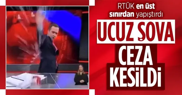 RTÜK’ten FOX TV, Tele 1, KRT, Halk TV, Flash Haber TV’ye para cezası! Selçuk Tepeli’nin bardak fırlatma şovuna ceza kesildi