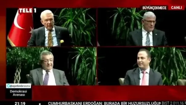 Uğur Dündar TELE 1'de tehditler savurdu: Gün gelir keser döner sap döner....