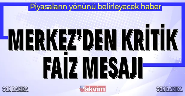 Merkez Bankası Başkanı Naci Ağbal'dan son dakika "faiz indirimi" açıklaması! Piyasaların yönünü belirleyecek