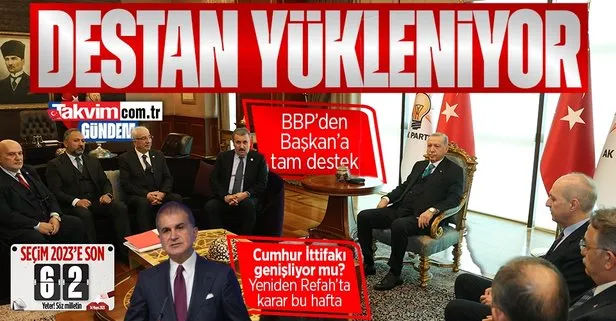 Başkan Erdoğan BBP Genel Başkanı Mustafa Destici’yi kabul etti
