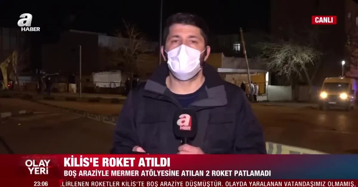 Tel Rıfat bölgesinden Kilis'e 2 roket atıldı