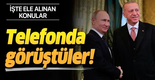 Son dakika haberi: Başkan Erdoğan ile Putin arasında kritik telefon görüşmesi