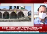 Güney Kıbrıs'ta camiye alçak saldırı! Bu kez Bizans bayrağı astılar