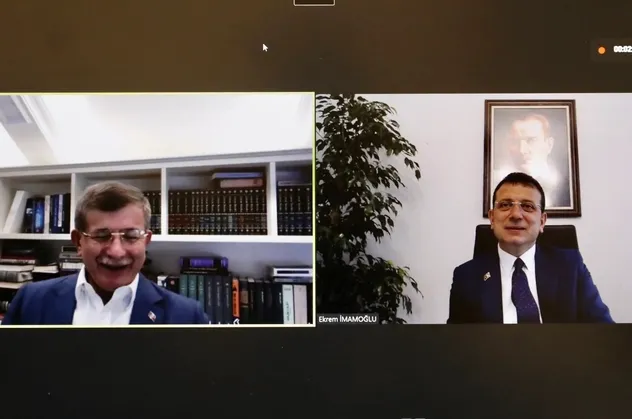 Ahmet Davutoğlu ile Ekrem İmamoğlu'nun Kanal İstanbul kardeşliği