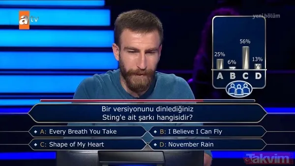 atv'de Kenan İmirzalıoğlu'nun sunduğu Kim Milyoner Olmak İster'de dikkat çeken Mustafa Kemal Atatürk sorusu - 27