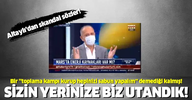 Habertürk'te yayınlanan Teke Tek programının sunucu Fatih Altaylı'dan izleyiciye skandal sözler: "Beyinsiz"