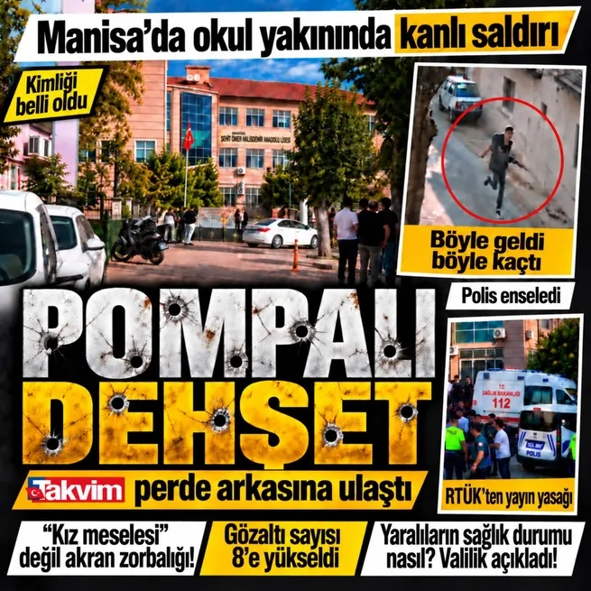 Manisa’da lise yakınında silahlı saldırı: Gözaltı sayısı 8e yükseldi! Yaralıların sağlık durumu nasıl?