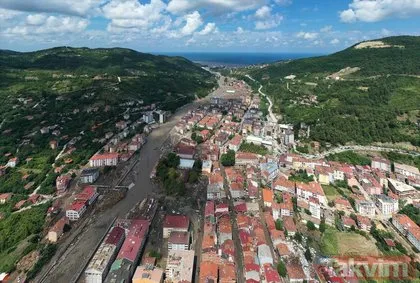 SON DAKİKA: Selin vurduğu Kastamonu Bozkurt ve Abana Sahili havadan görüntülendi