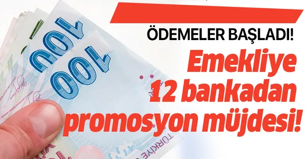 12 bankadan promosyon müjdesi! Emekliye kaç TL promosyon ödenecek? Ödemeler başladı! İşte ödeme günleri