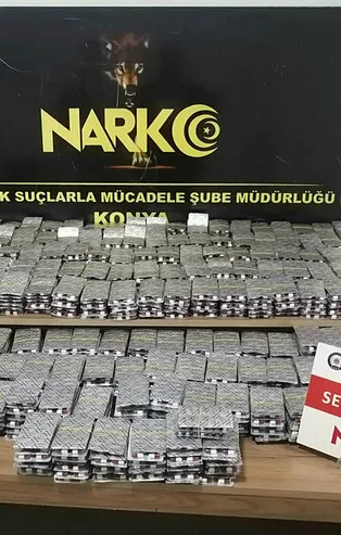 Konya'da uyuşturucu ticaretine 7 gözaltı
