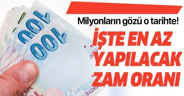 Milyonların gözü o tarihte! En az yüzde 6.7 zam!