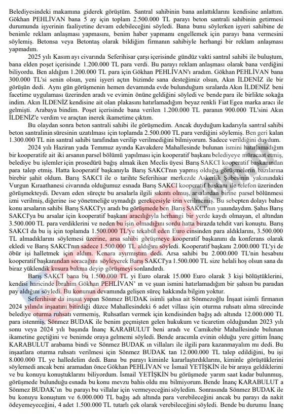 CHP'li Seferihisar Belediyesi’nde rüşvet havuzu patladı! Makamda pazarlık, çantayla teslimat-3