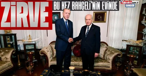 Son dakika: Başkan Erdoğan MHP Genel Başkanı Devlet Bahçeli ile görüştü