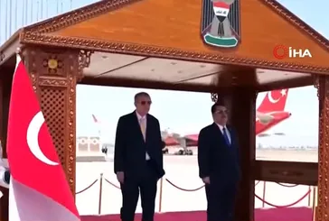 Başkan Erdoğan Irak'ta resmi törenle karşılandı!