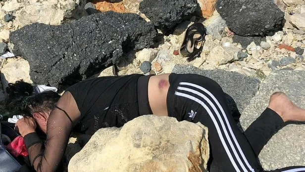 Son dakika: Beylikdüzü'nde dehşete düşüren görüntü: Genç kadını dövüp kayalıklara attılar-1