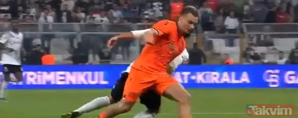 Beşiktaş-Başakşehir maçına 45+1. dakikada damga vuran olay! Suat Arslanboğa'nın verdiği karar ortalığı karıştırdı... - 8