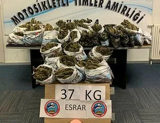 Ankara’da torbacı operasyonu! 37 kilo esrar...