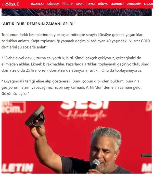 CHP'nin Maltepe mitinginde terlik tiyatrosu! 'Çöpten alıp giydim' diyen şahıs çilingir sofrasında alemde...-6