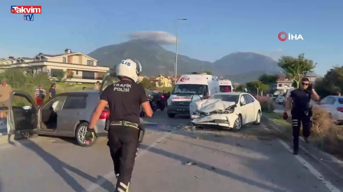 Fethiye'de otomobiller çarpıştı: 1 ölü!