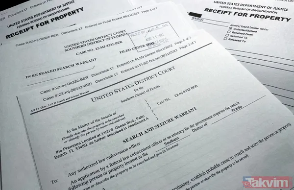 Trump'ın evine yapılan FBI baskınında "çok gizli" belgeler sızdı! 11 set mühürlü belgeye el konuldu - 7