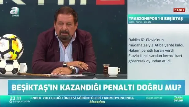 Erman Toroğlu, Trabzonspor-Beşiktaş maçındaki penaltı pozisyonunu değerlendirdi:
