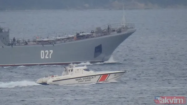 Rus savaş gemileri Karadeniz'e doğru yolda! Çanakkale Boğazı'nı çıktılar - 4
